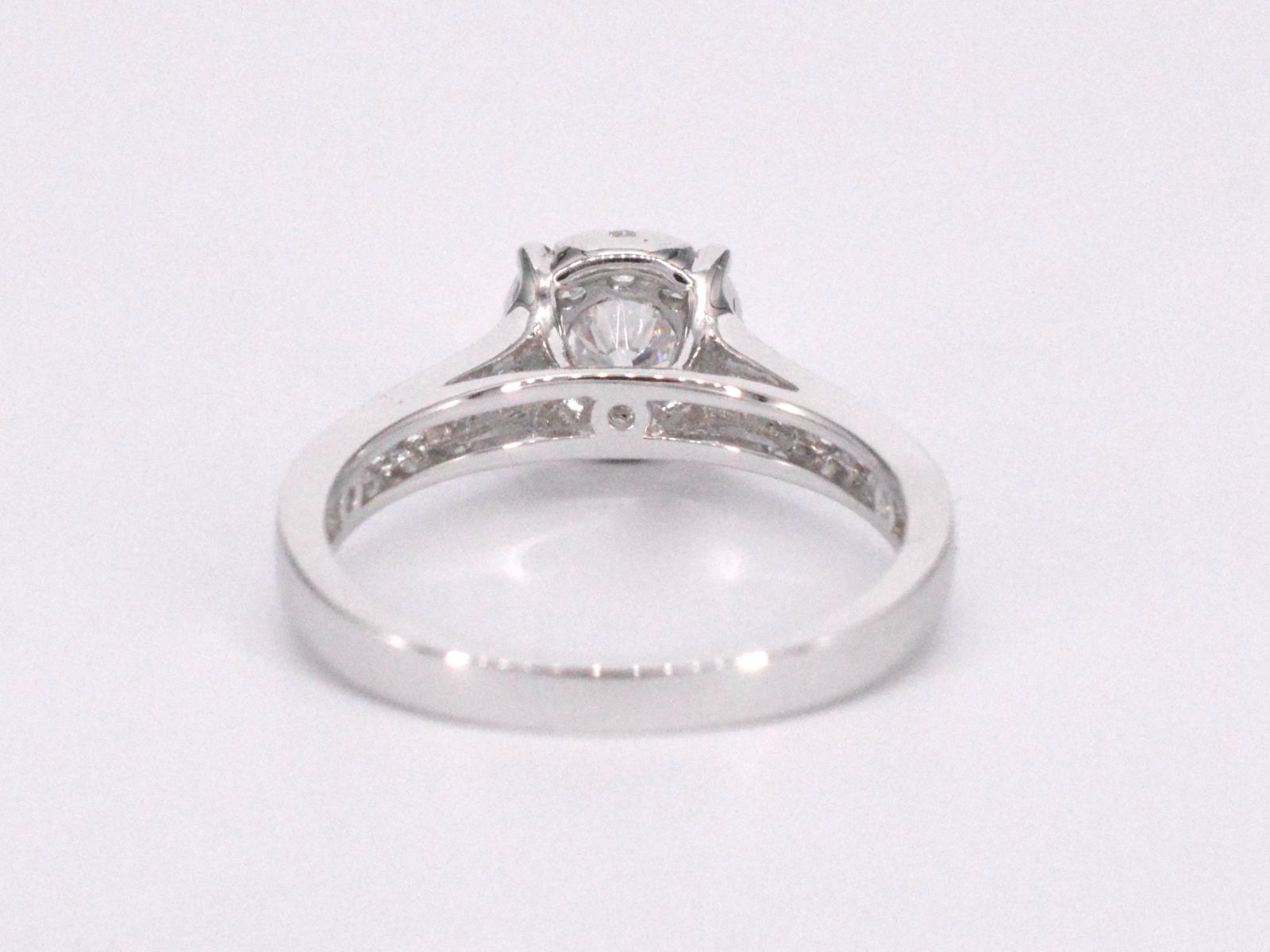 Witgouden entourage ring met briljant geslepen diamanten 1.00 carat 1001-6
