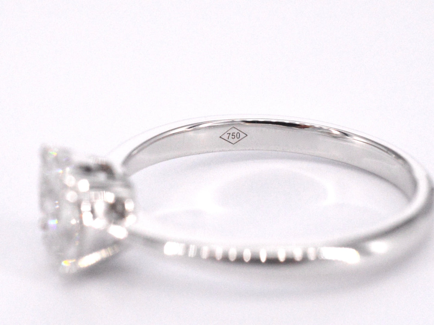 Witgouden ring met prinses en marquise geslepen natuurlijke diamanten