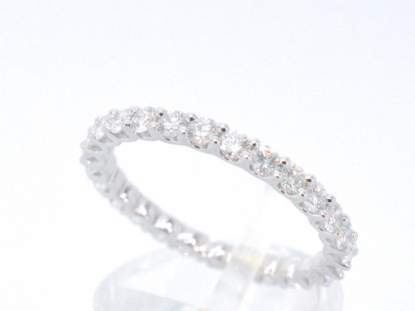 Witgouden alliance ring met briljant geslepen diamant 1041-1