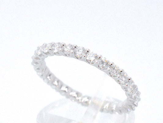 Witgouden alliance ring met briljant geslepen diamant 1041-1