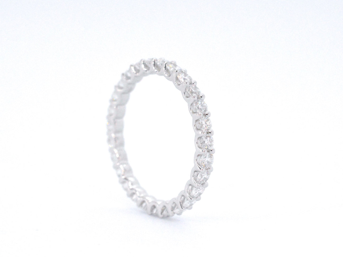 Witgouden alliance ring met briljant geslepen diamant 1041-5