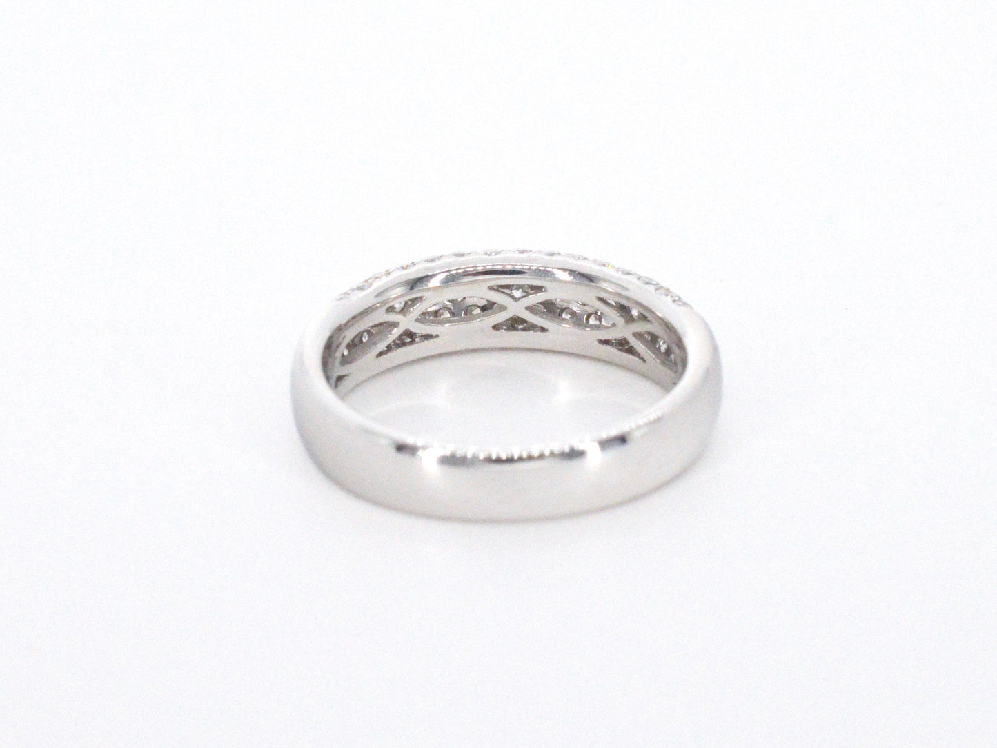Witgouden pave ring met diamanten 0.90 carat