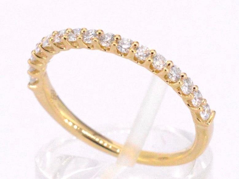 Gouden rijring bezet met briljant geslepen diamanten 1054-3