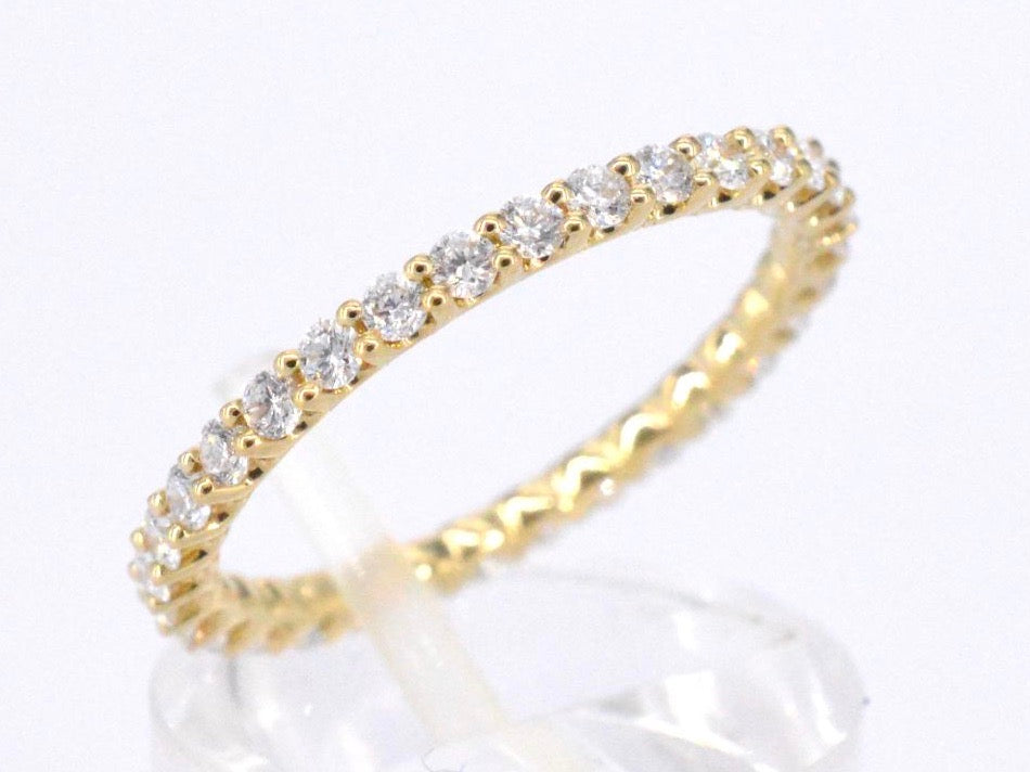 Gouden alliance ring met briljant geslepen diamant 1056-5