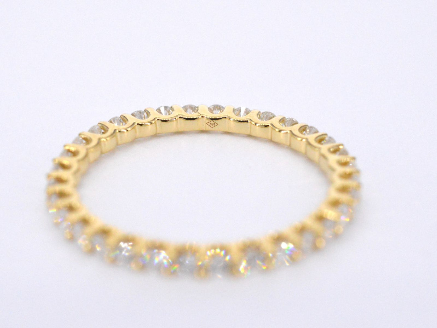 Gouden alliance ring met briljant geslepen diamant 1056-10