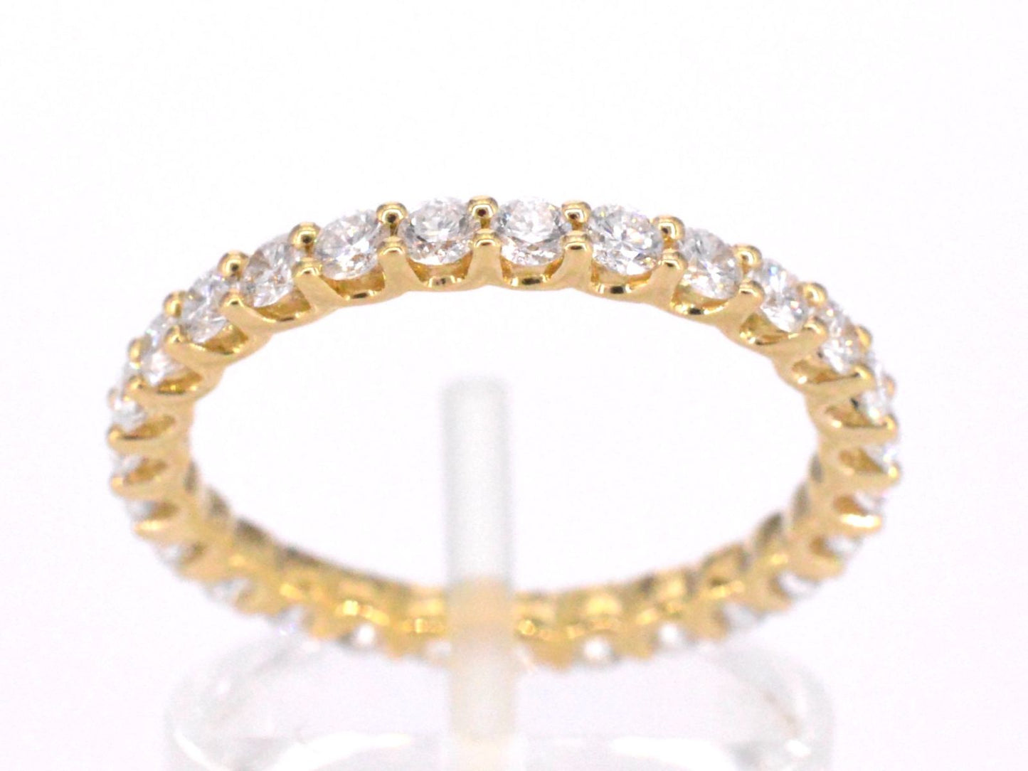 Gouden alliance ring met briljant geslepen diamant 1057-10