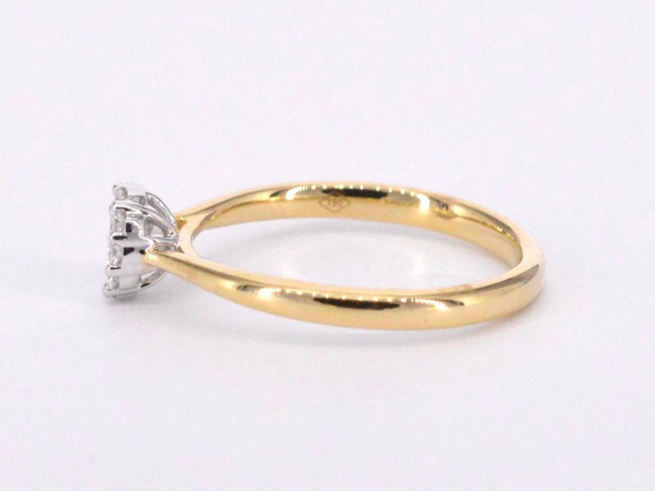 Gouden ring met 0.35 carat diamant