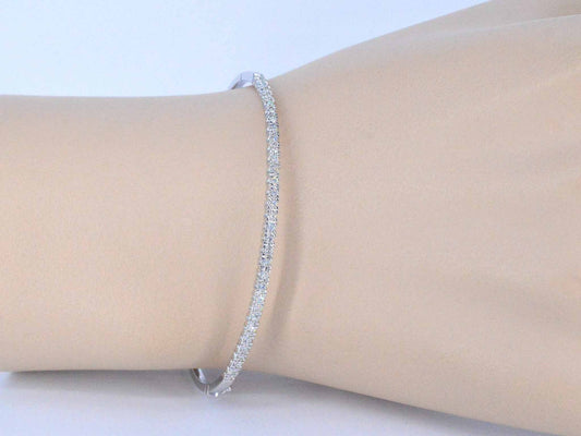 Witgouden armband met diamanten