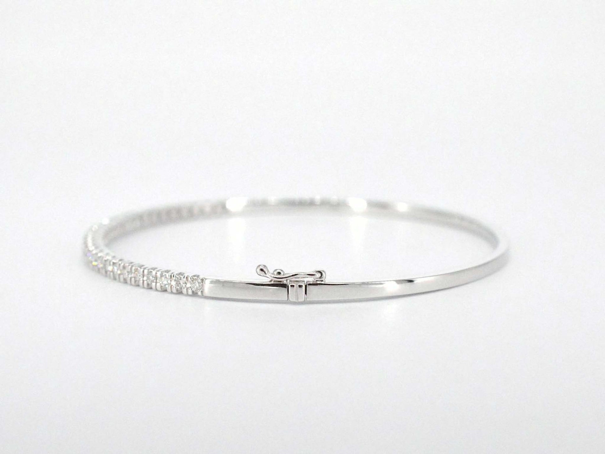 Witgouden armband met diamanten 1101-3