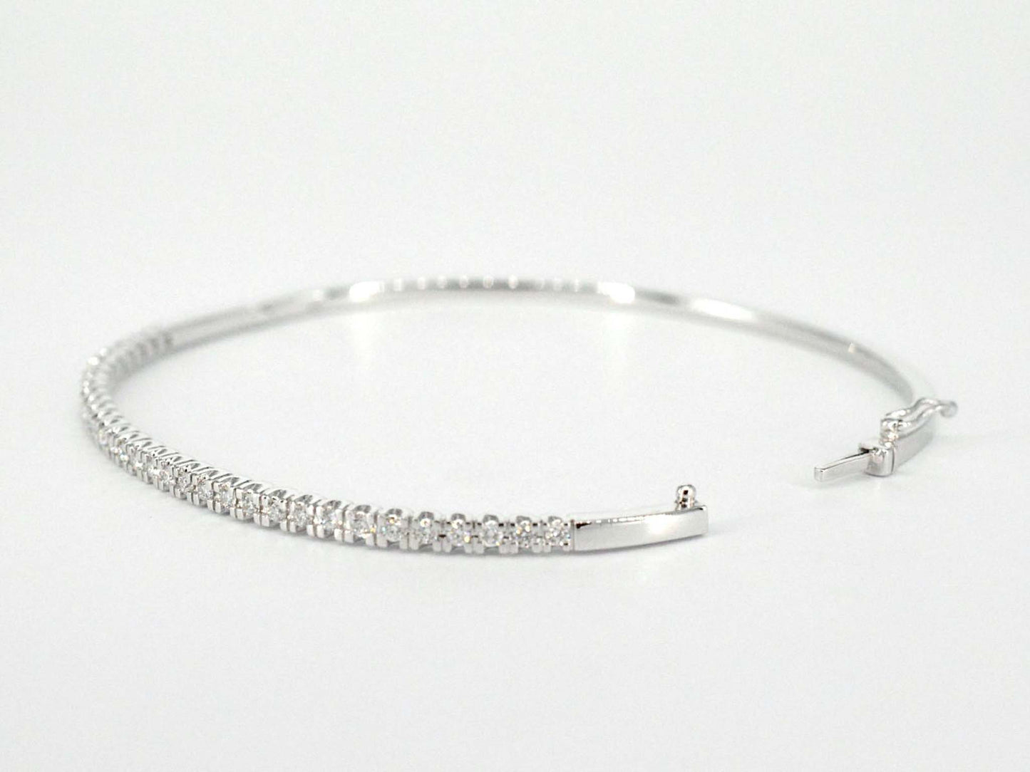 Witgouden armband met diamanten 1101-4
