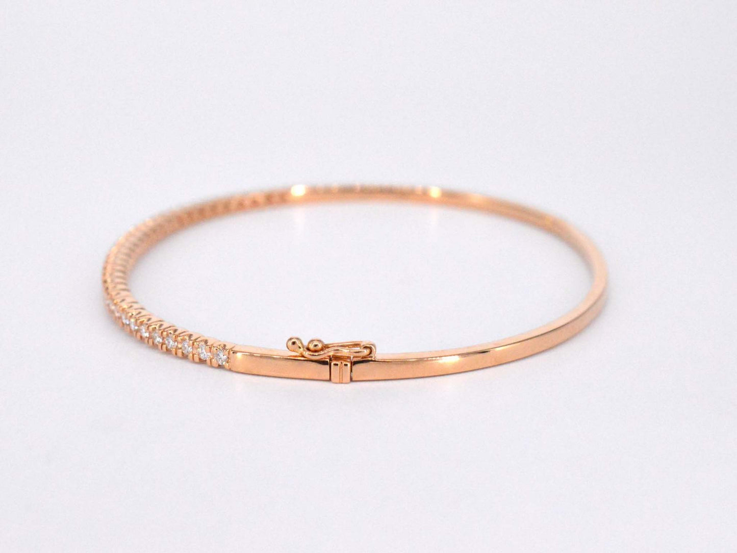 Rosegouden diamanten armband