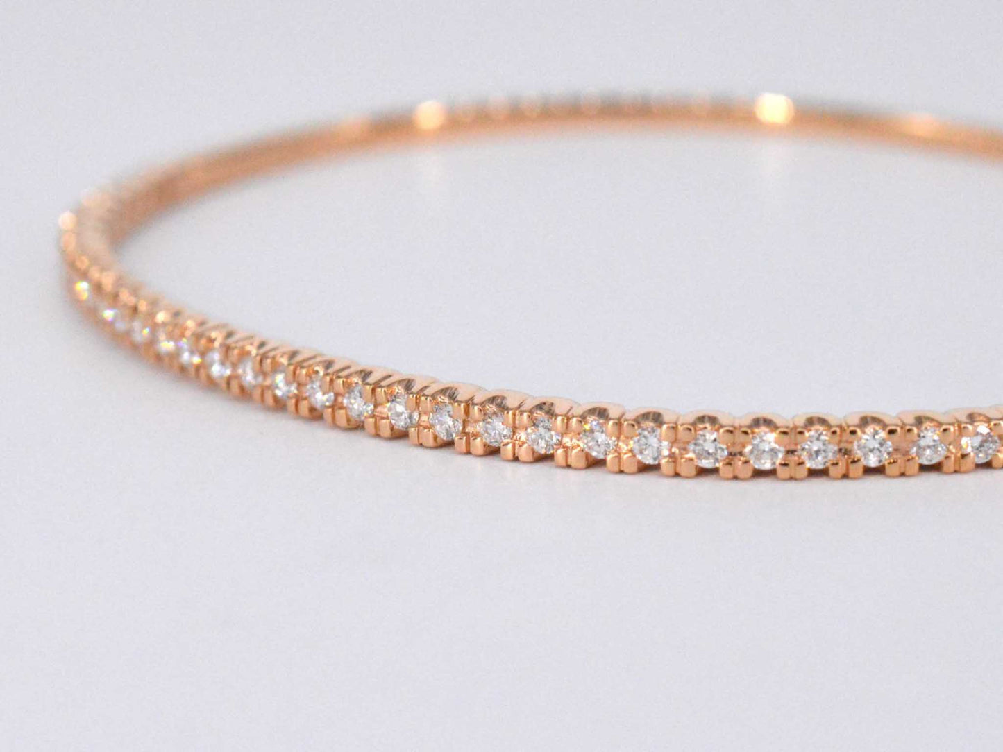 Rosegouden diamanten armband