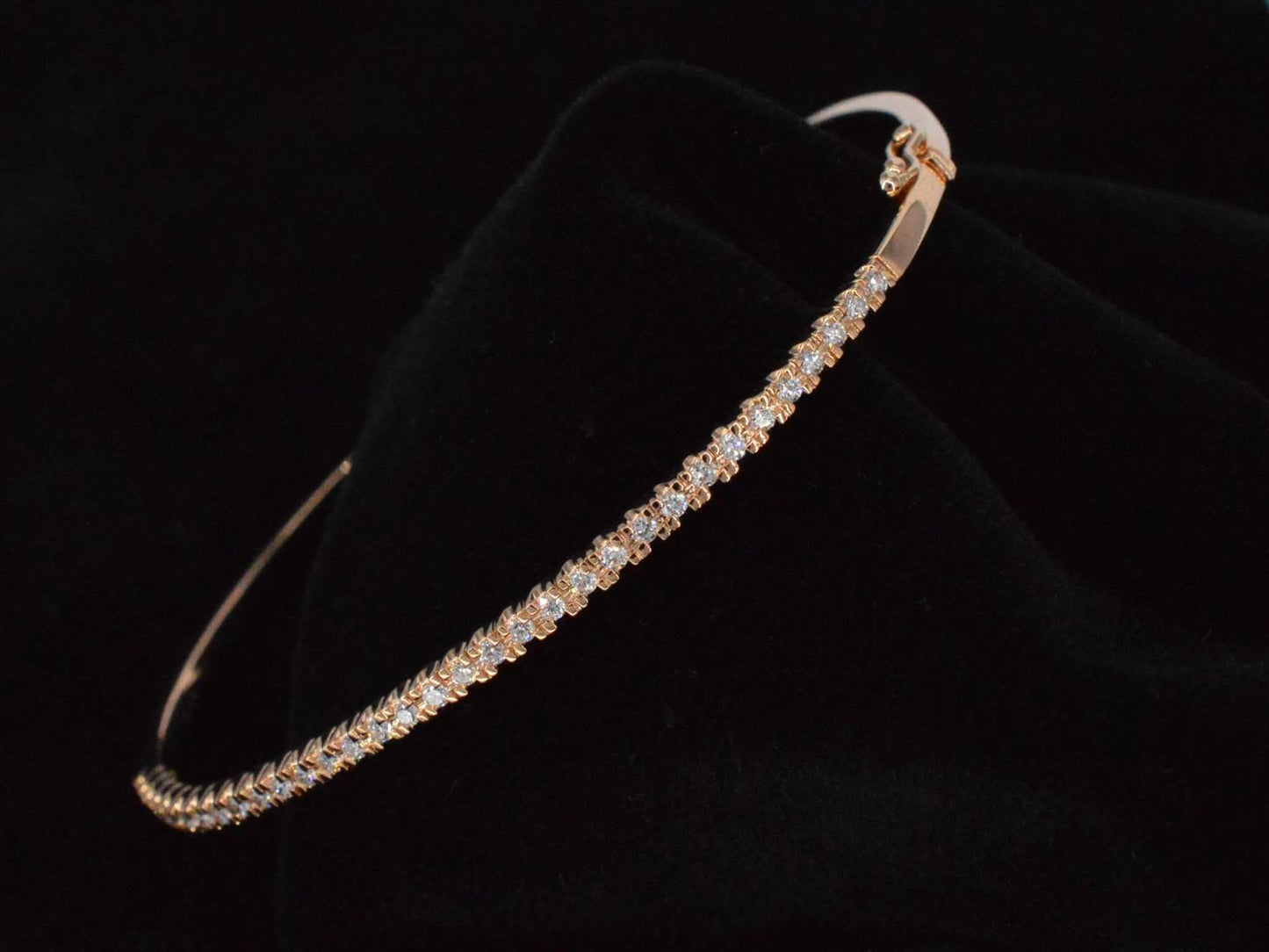 Rosegouden diamanten armband