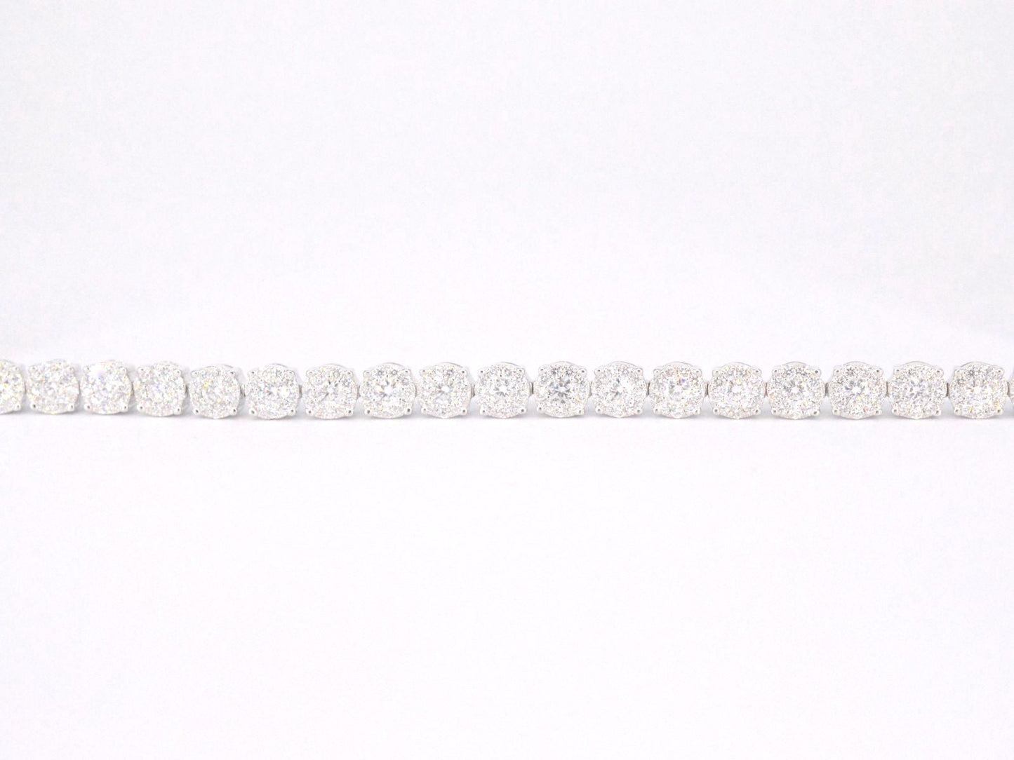 Witgouden tennisarmband met 5.00 carat diamanten