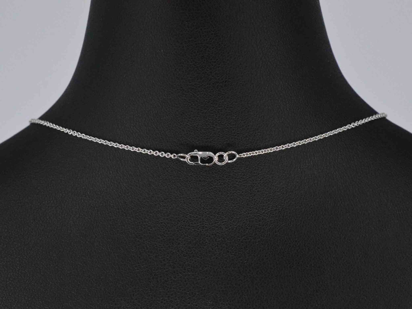 White gold 'love' necklace with diamonds