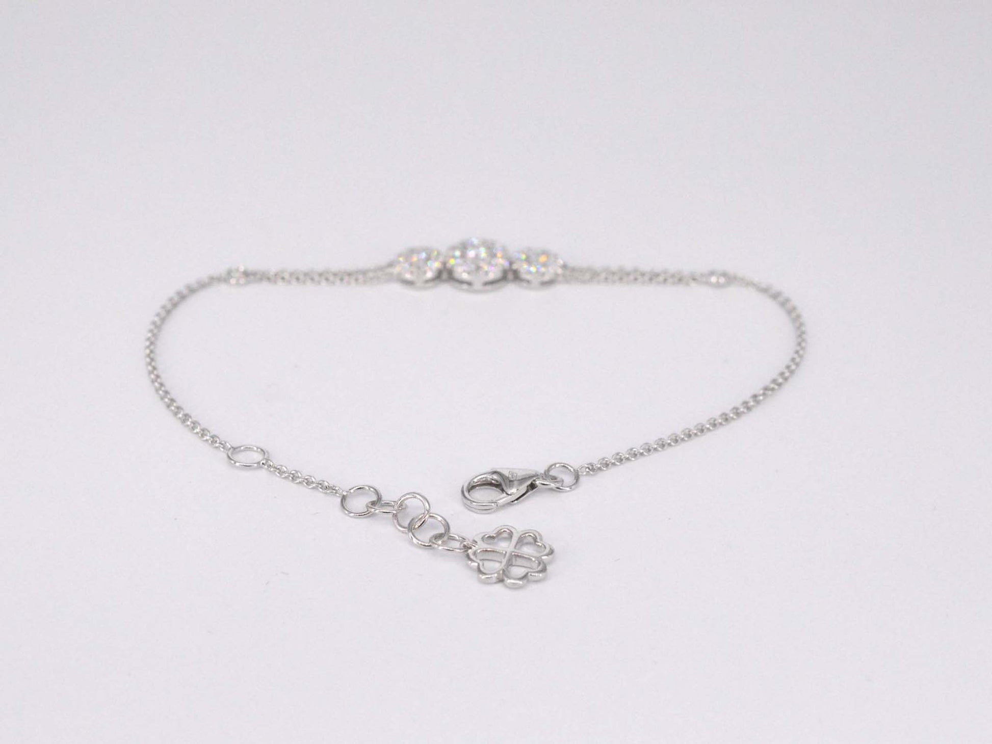 Witgouden armband met diamanten 1129-2