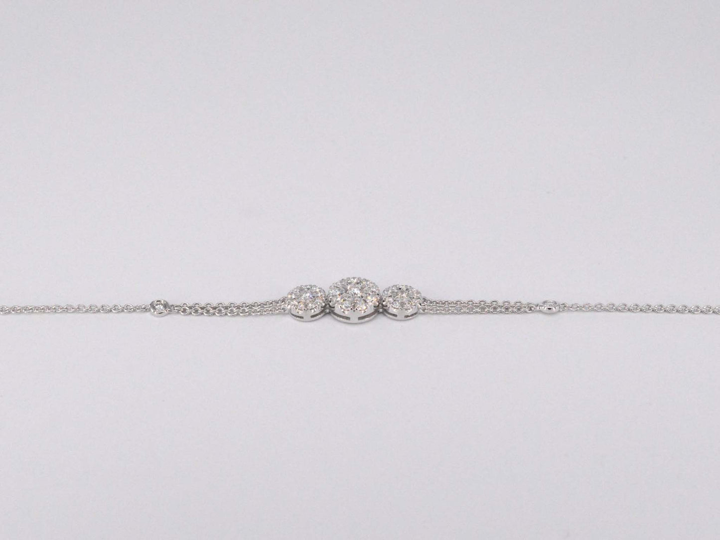 Witgouden armband met diamanten 1129-3