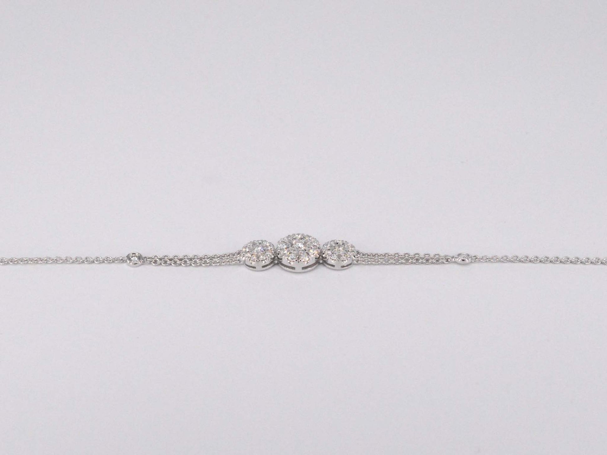 Witgouden armband met diamanten 1129-3