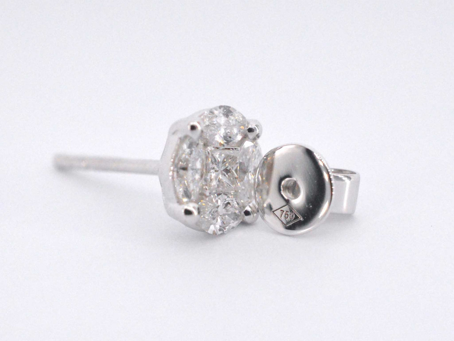 Oorbellen met diamanten zeer mooi gezet