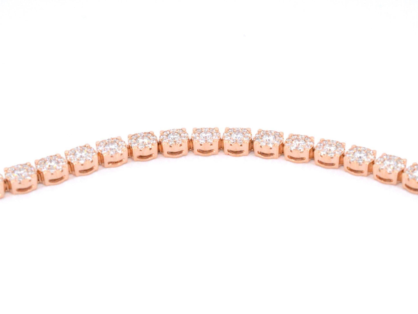 Rosegouden tennisarmband met 5.00 carat diamanten