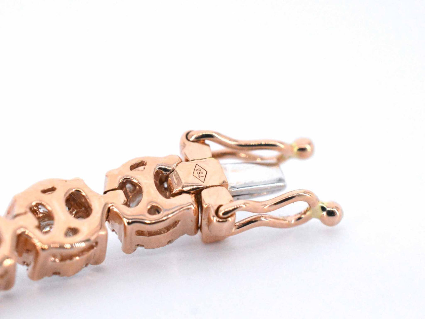 Rosegouden tennisarmband met 5.00 carat diamanten