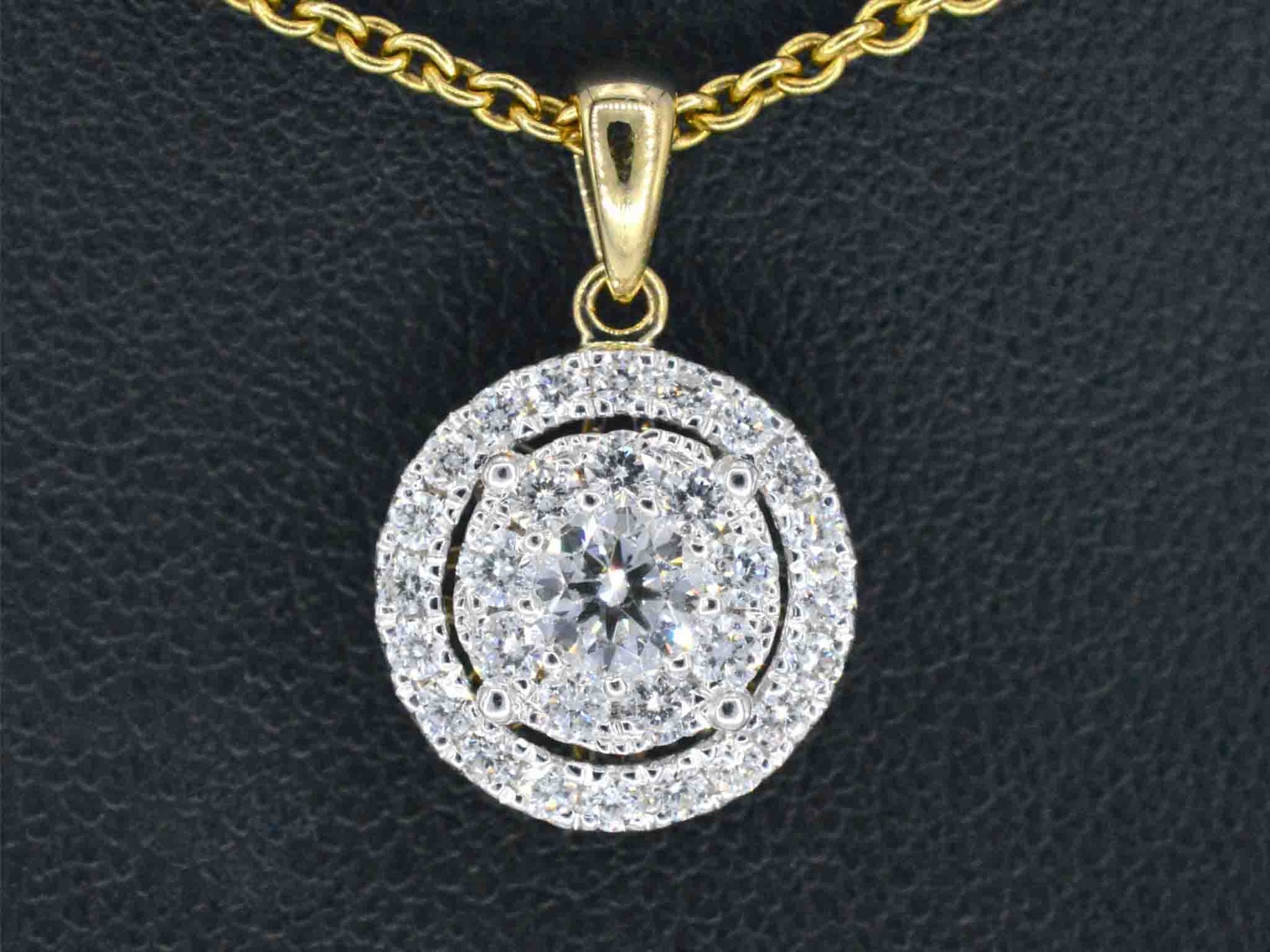 Gouden hanger met diamanten 1208-7