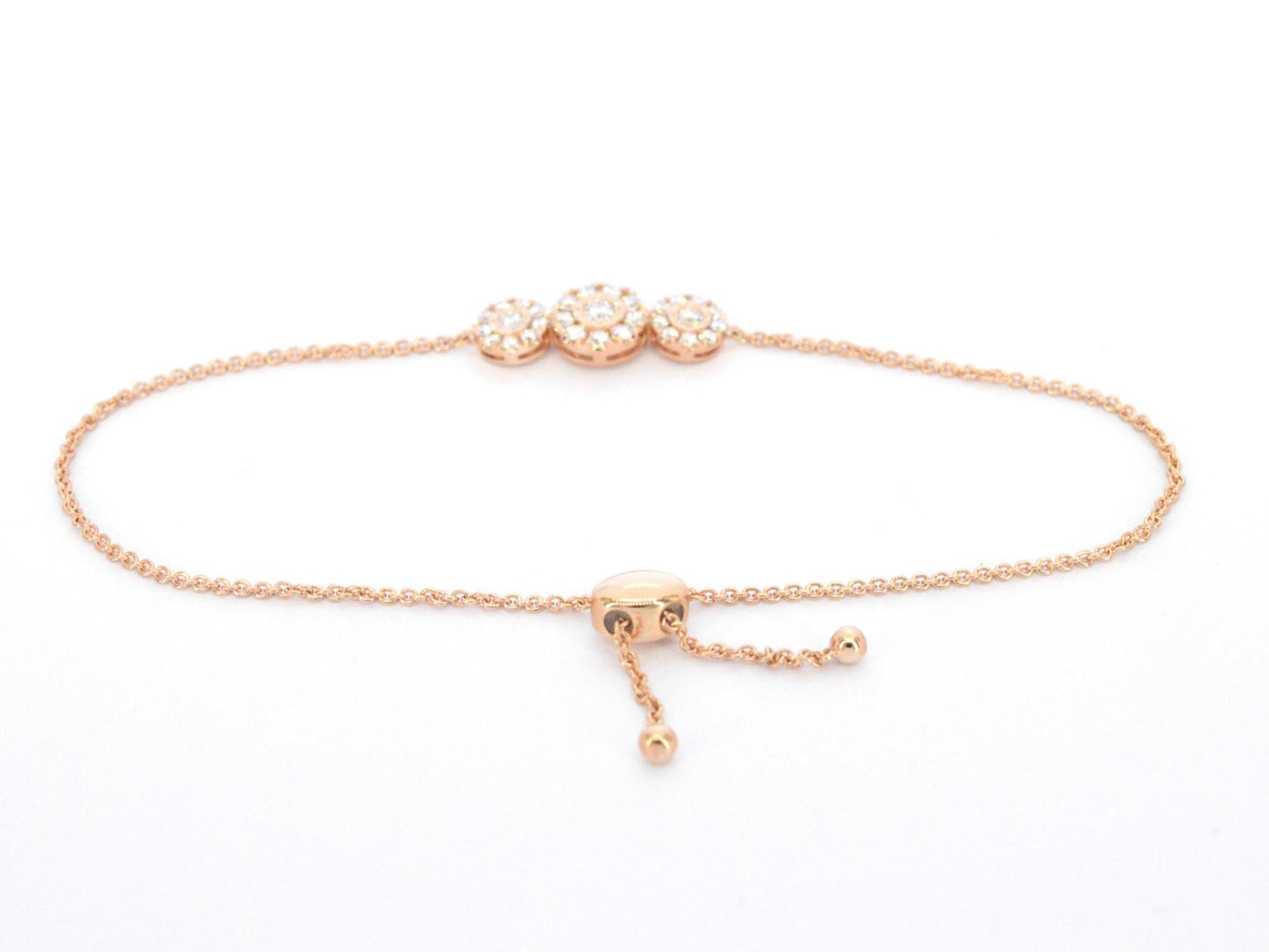 Rosegouden armband met diamanten 1223-1