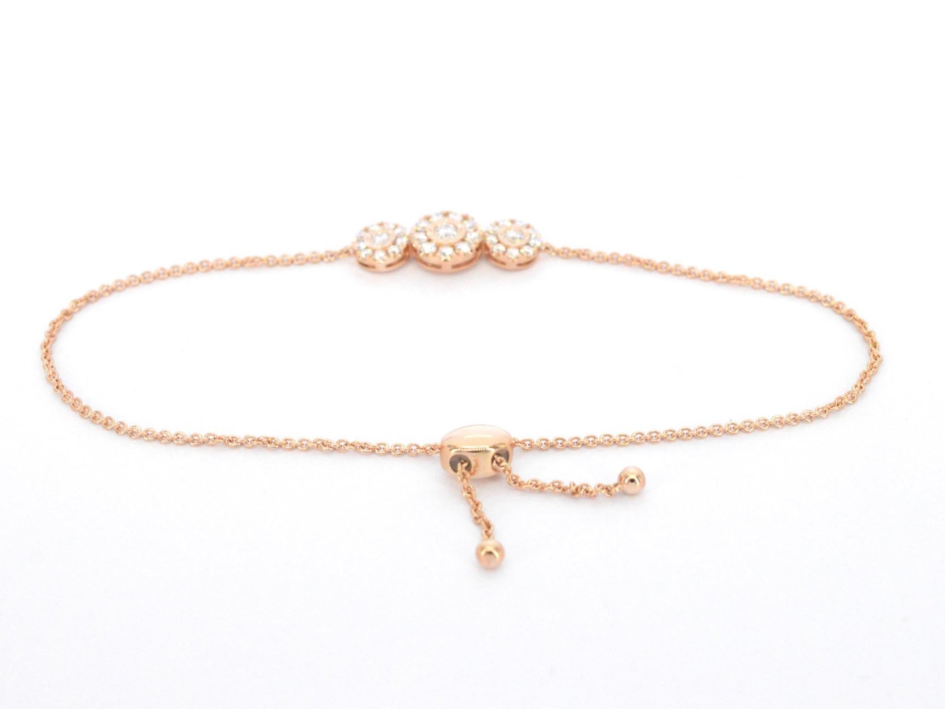 Rosegouden armband met diamanten 1223-1