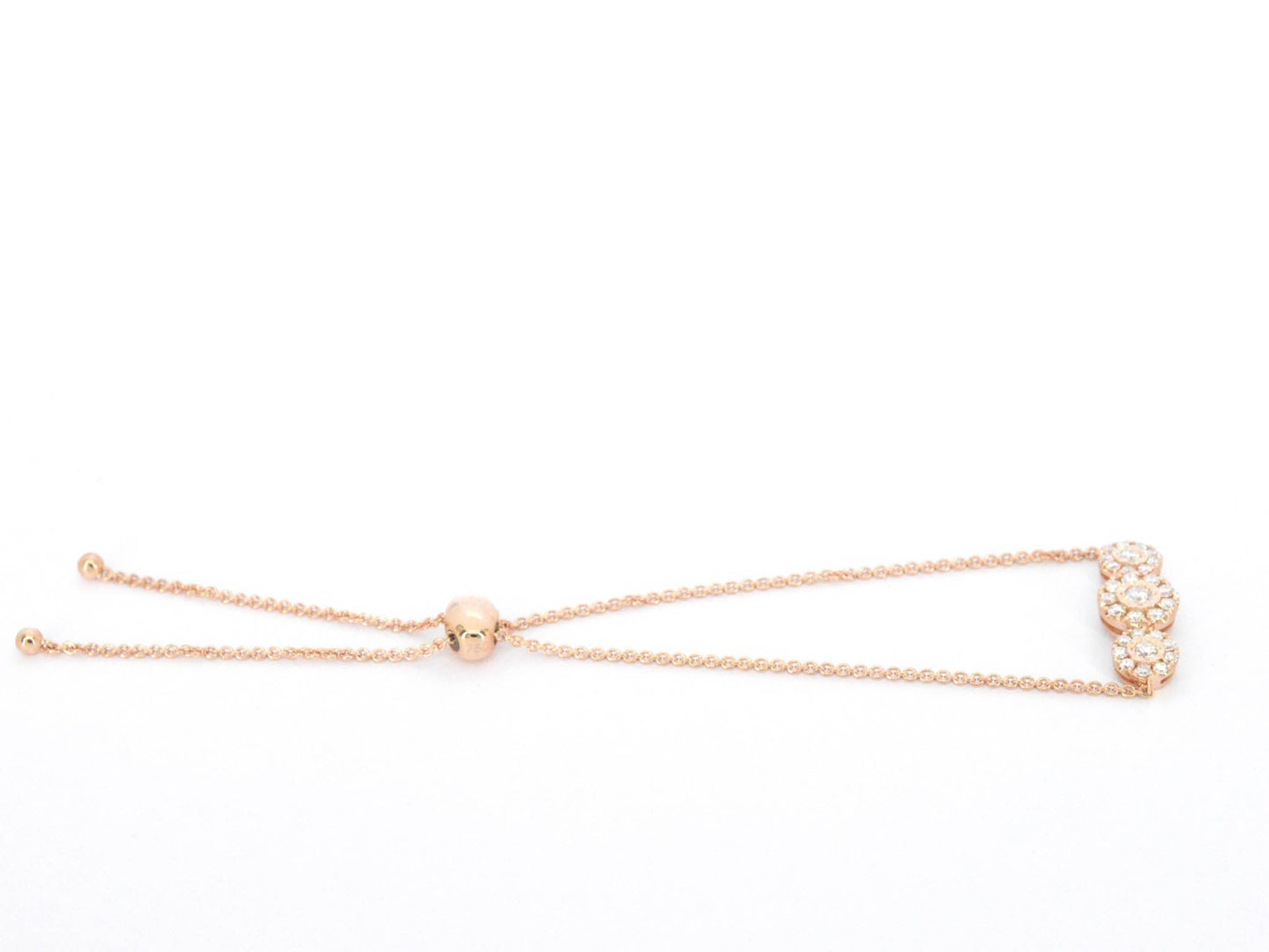 Rosegouden armband met diamanten 1223-2