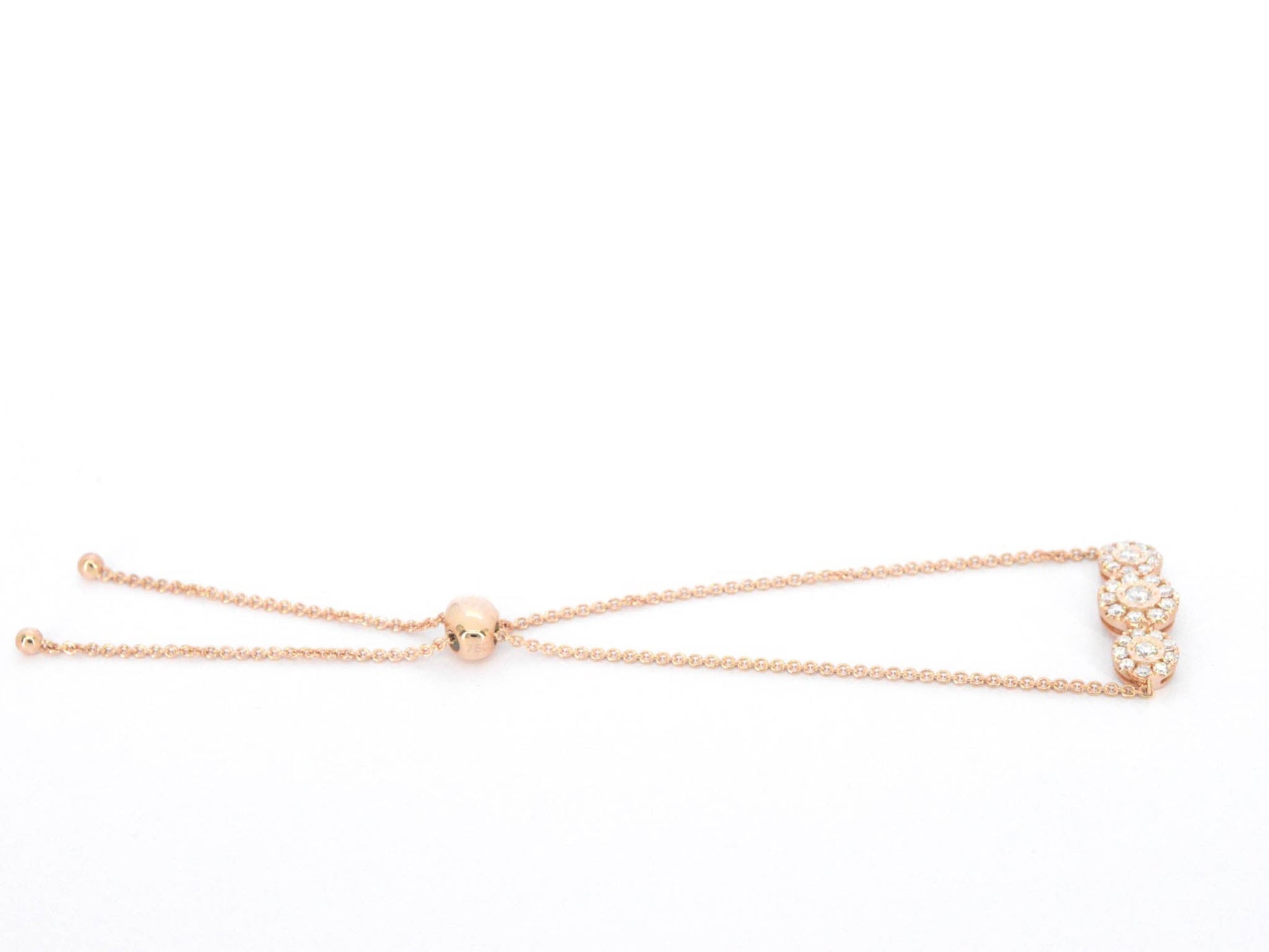 Rosegouden armband met diamanten 1223-2