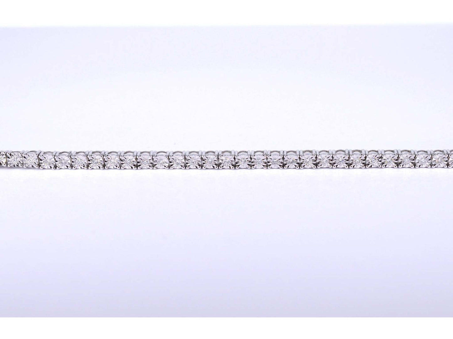 Witgouden tennisarmband met diamanten 1.20 carat