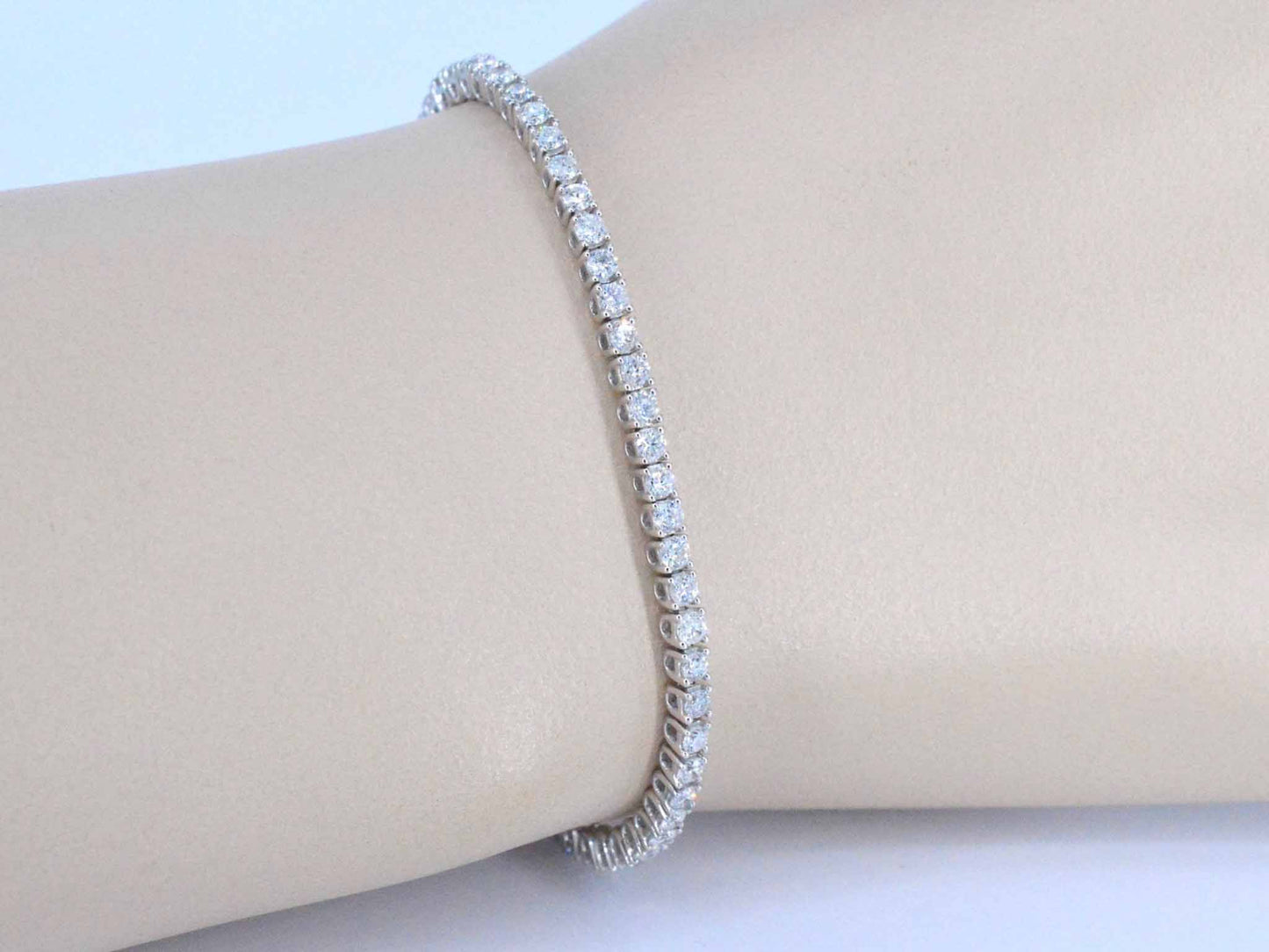 Gouden tennisarmband met diamanten 3.50 carat
