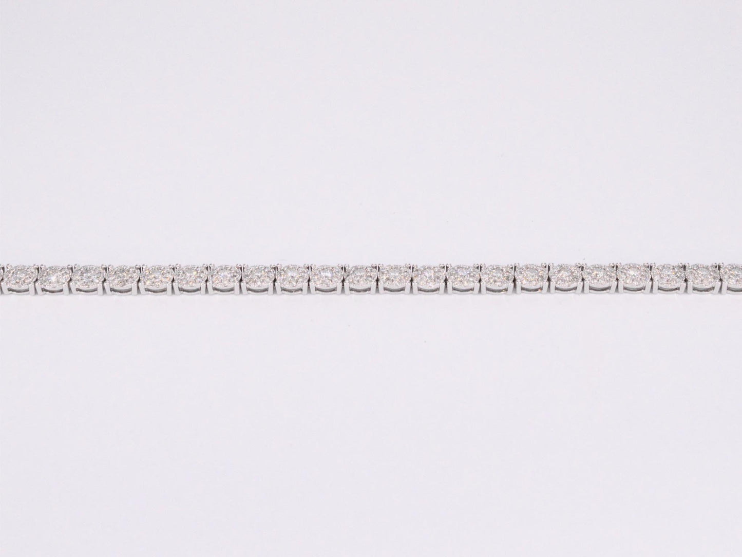 Witgouden tennisarmband met diamanten 5.50 carat