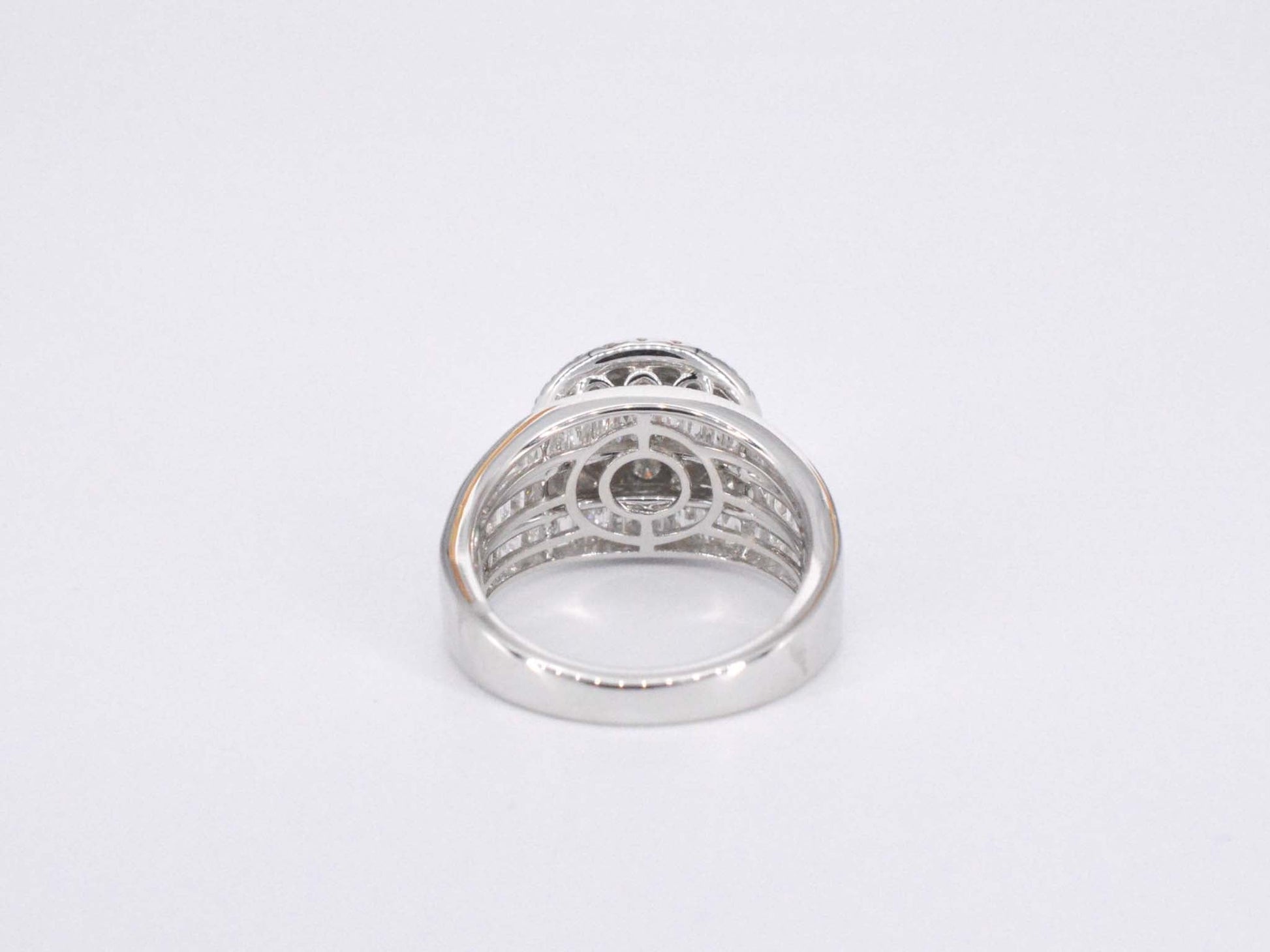 Witgouden entourage ring met diamanten 2041-15