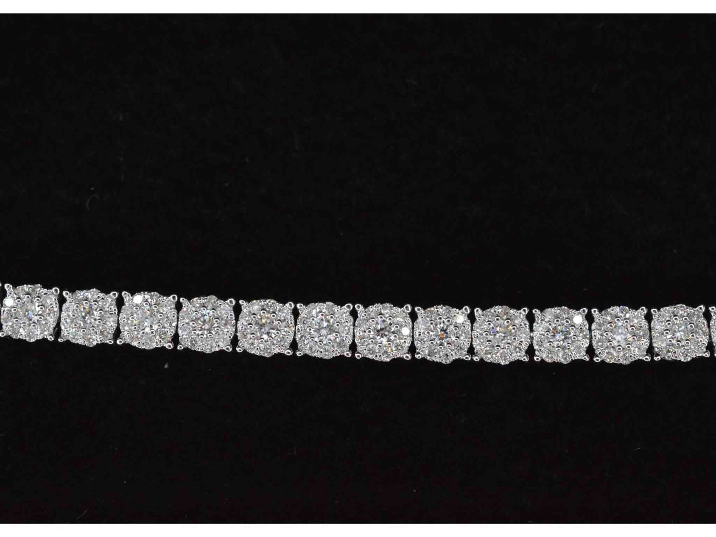Witgouden tennisarmband met diamanten 3.00 carat