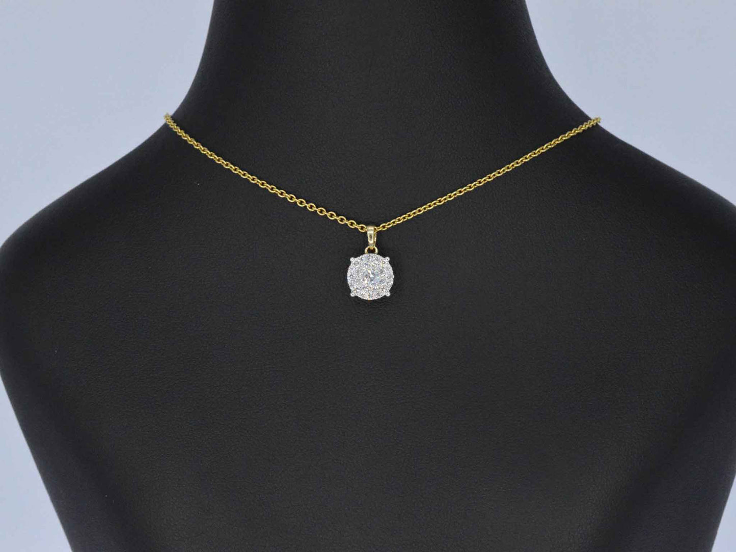 Gouden hanger met briljant geslepen diamant