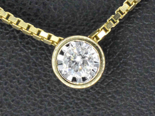 Gouden hanger met een briljant geslepen diamant