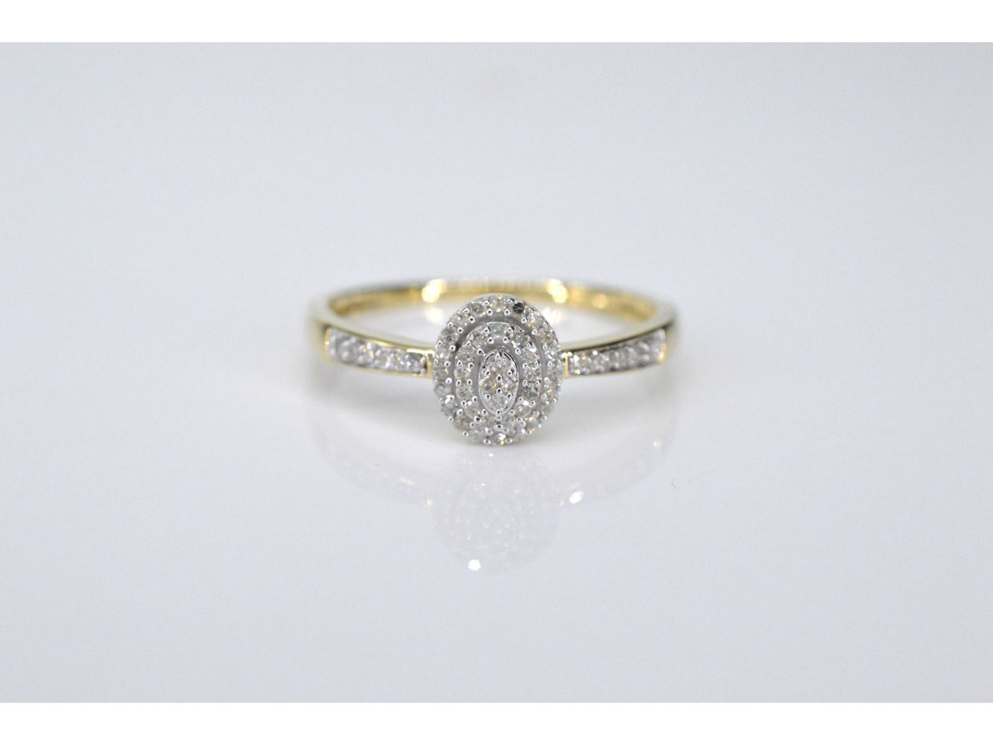 Gouden entourage ring met diamanten 2100-2