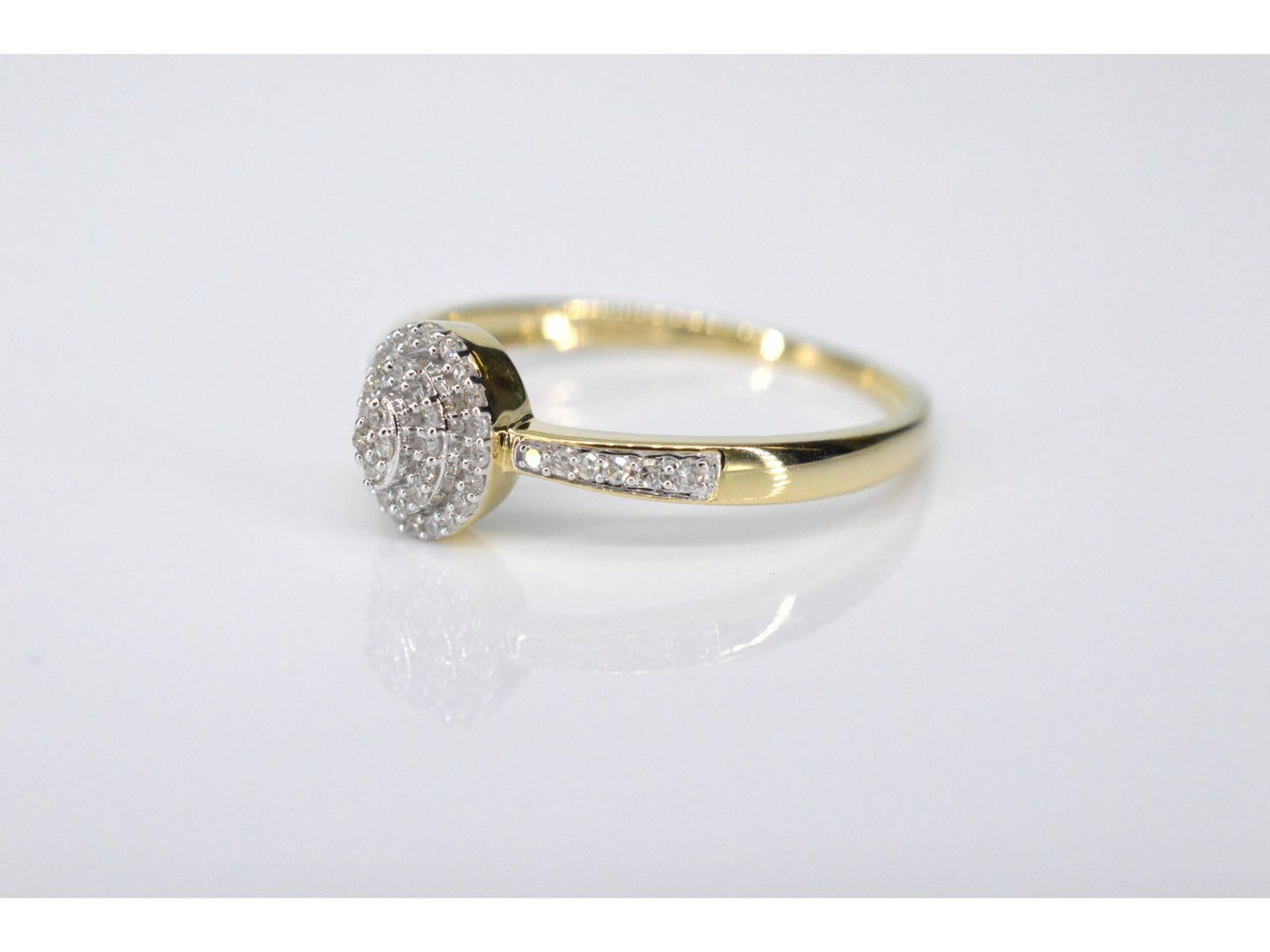 Gouden entourage ring met diamanten 2100-3