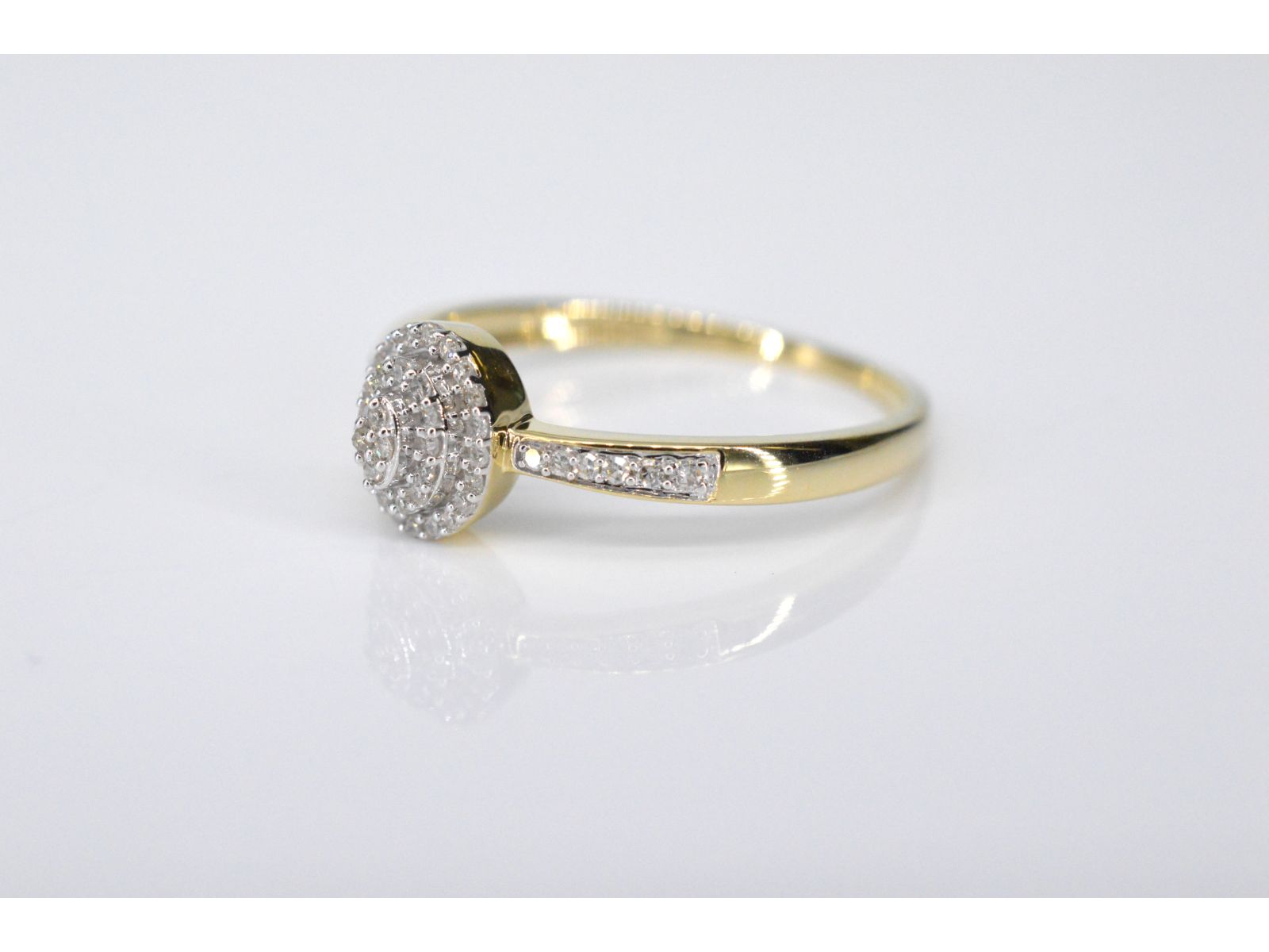 Gouden entourage ring met diamanten 2100-3