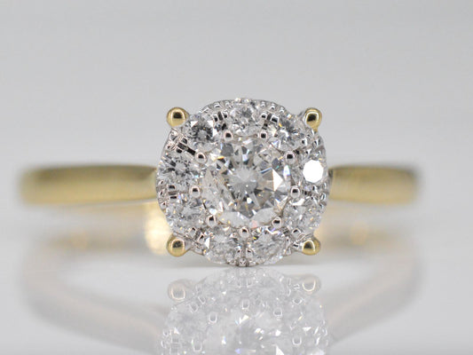 Gouden ring met diamant