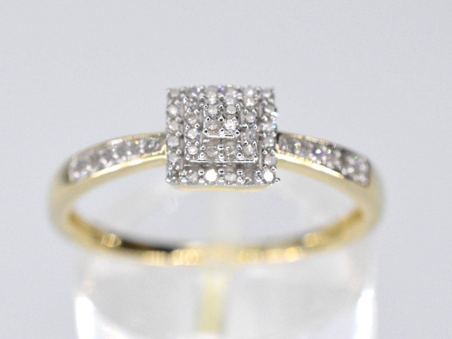 Gouden entourage ring met diamanten 2106-4