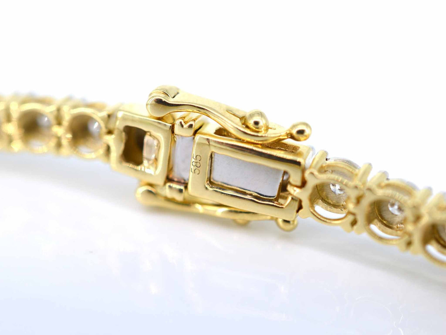 Gouden tennisarmband met diamanten 1.20 carat