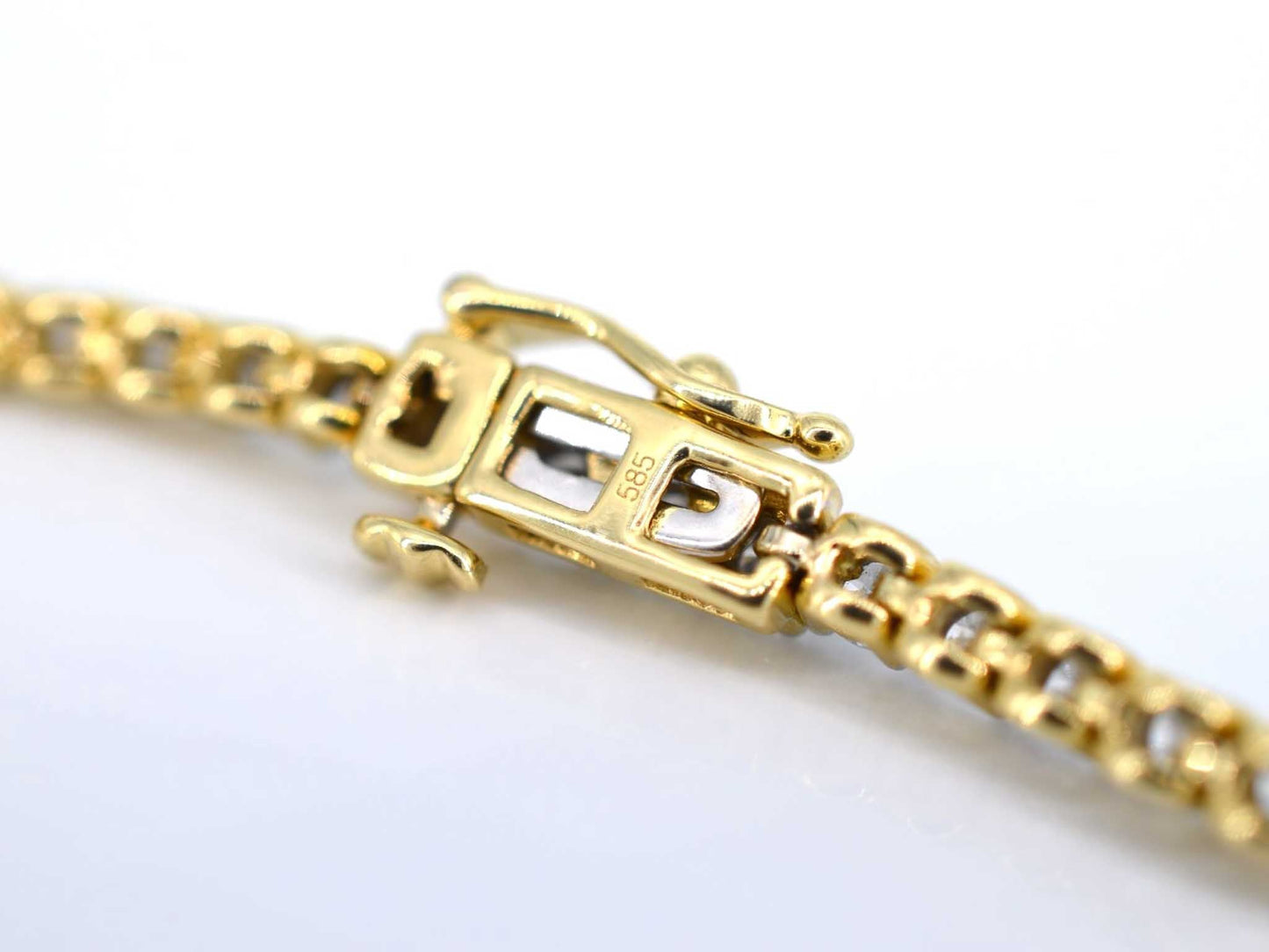 Gouden tennisarmband met diamanten 3.50 carat