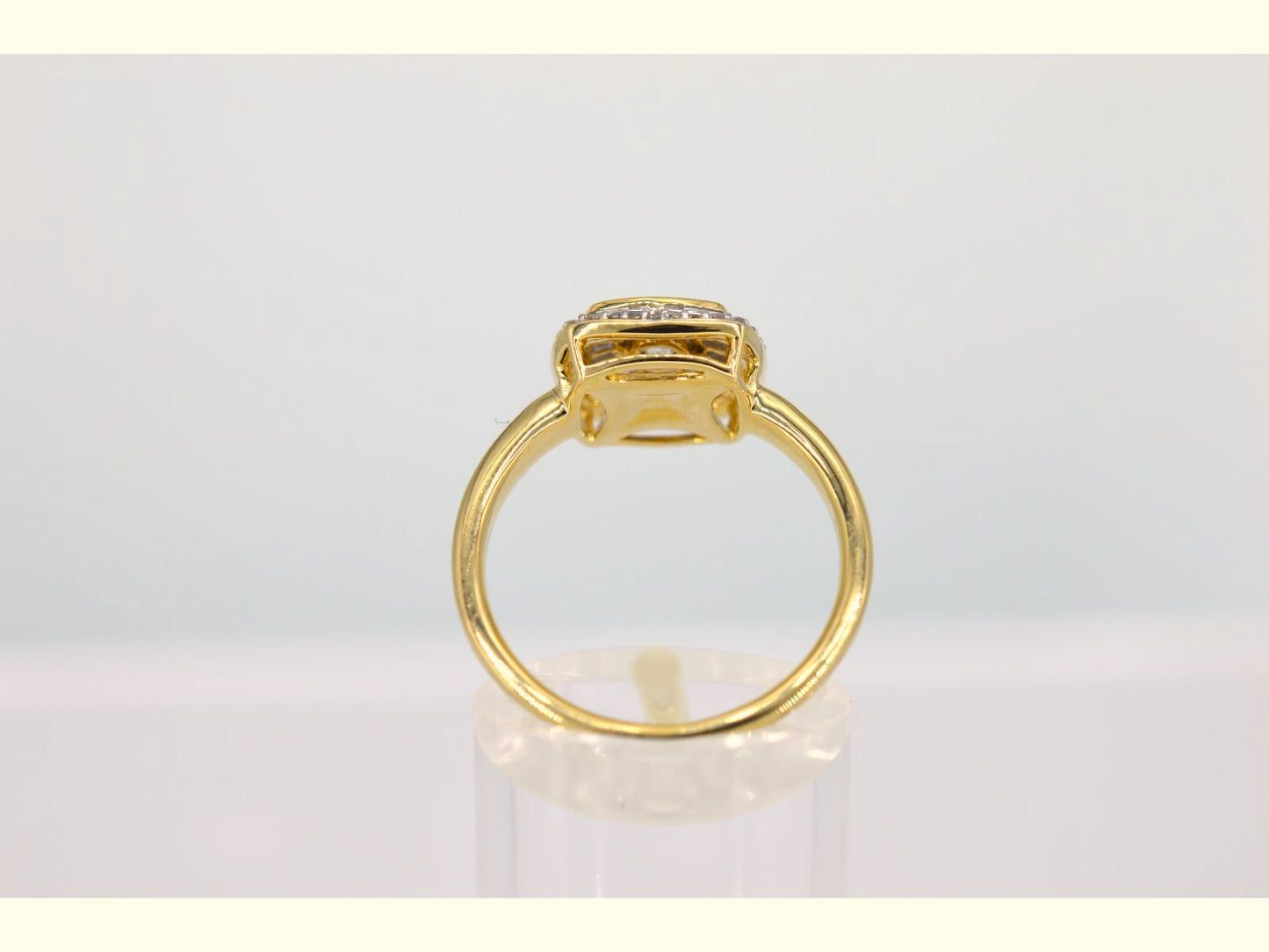 Gouden entourage ring met diamanten