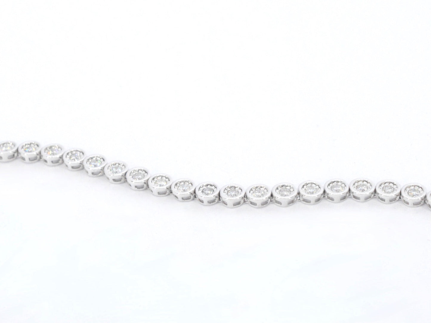 Witgouden armband vol met diamanten gezet 2171-4