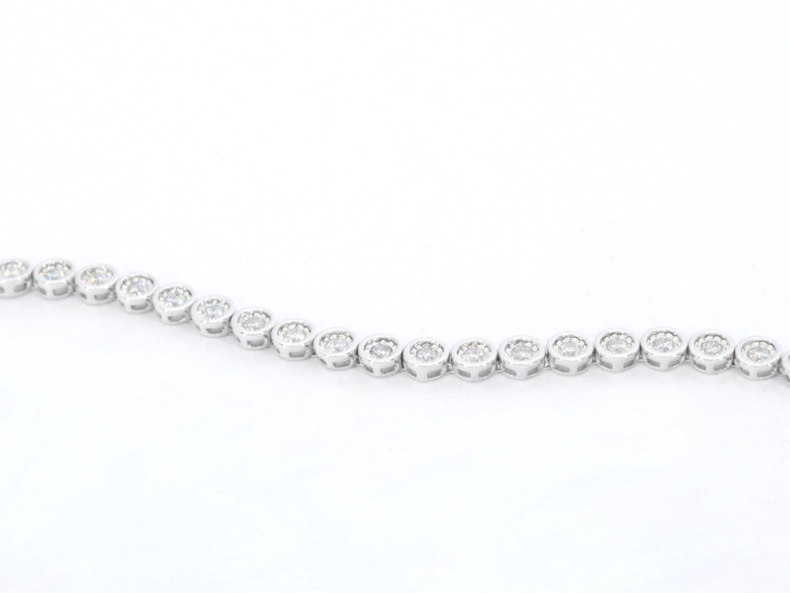 Witgouden armband vol met diamanten gezet 2171-4