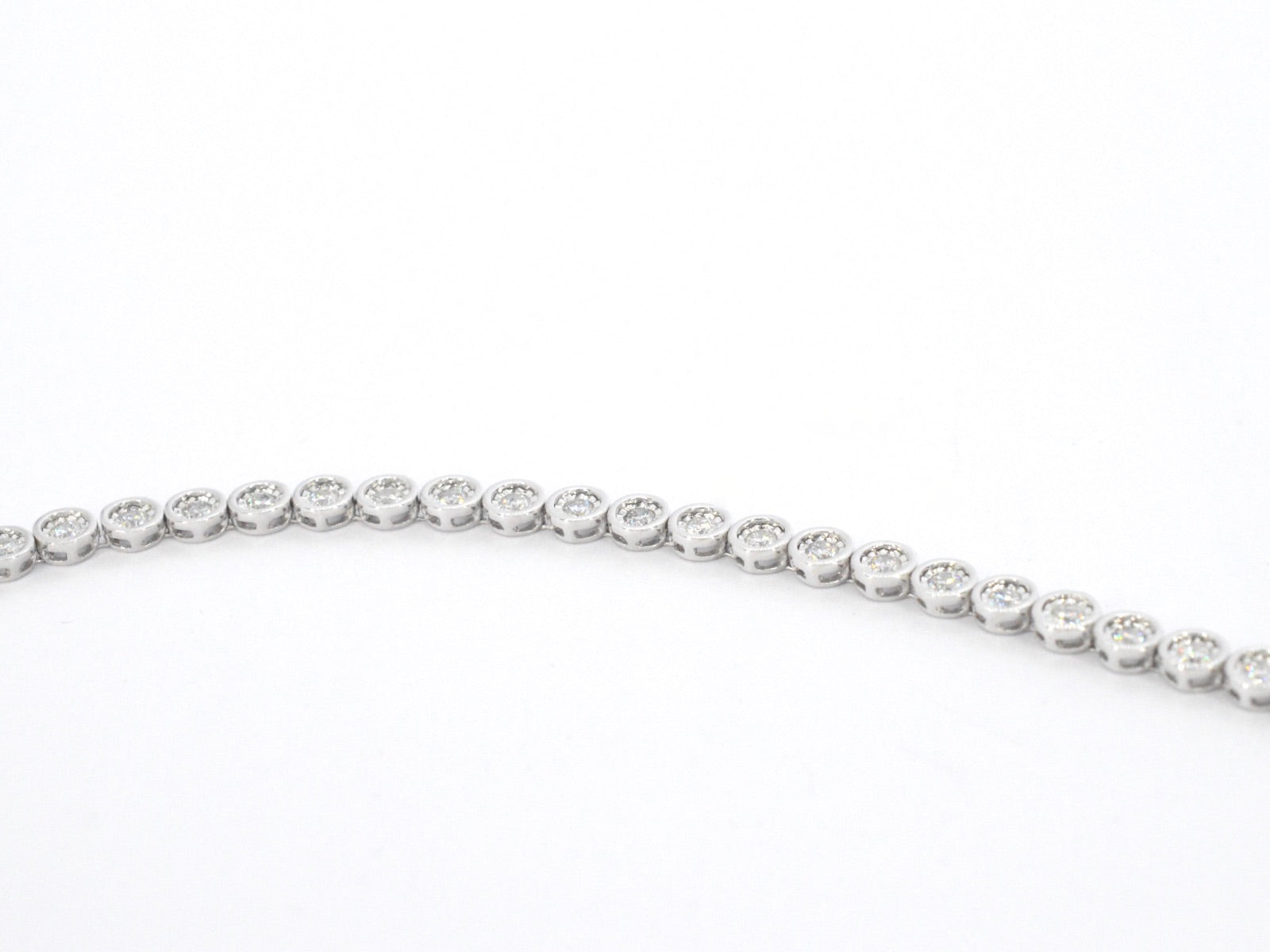 Witgouden armband vol met diamanten gezet 2171-5
