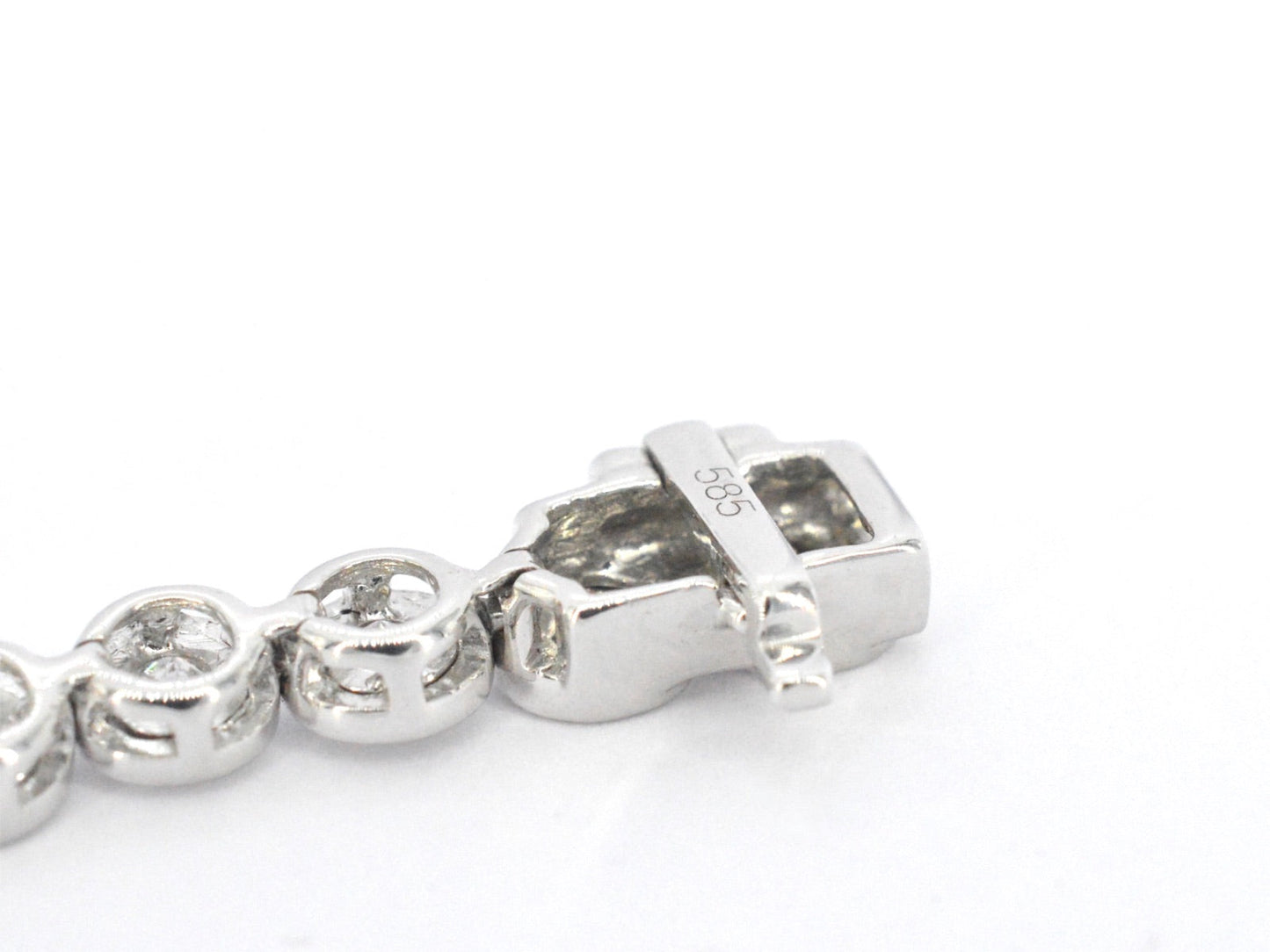 Witgouden armband vol met diamanten gezet 2171-6