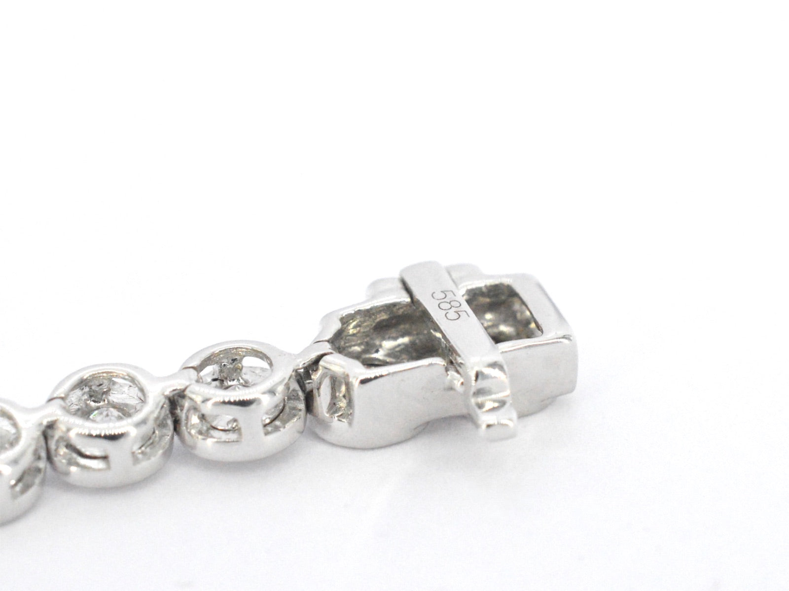 Witgouden armband vol met diamanten gezet 2171-6
